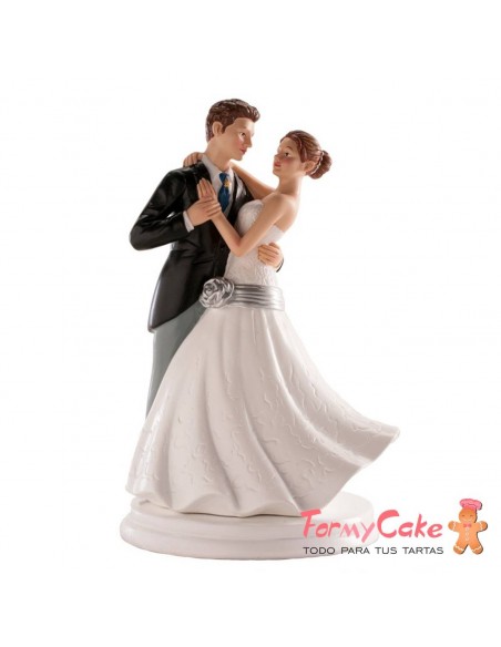 Figura para Tarta Novios Bailando 20cm Dekora