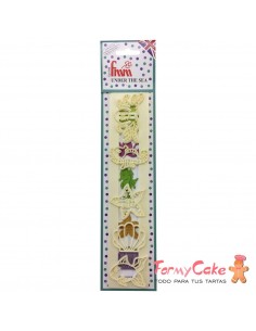 Cortadores Toppits Motivos Bajo El Mar FMM