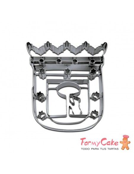 Cortante Escudo De Madrid 9cm Stadter
