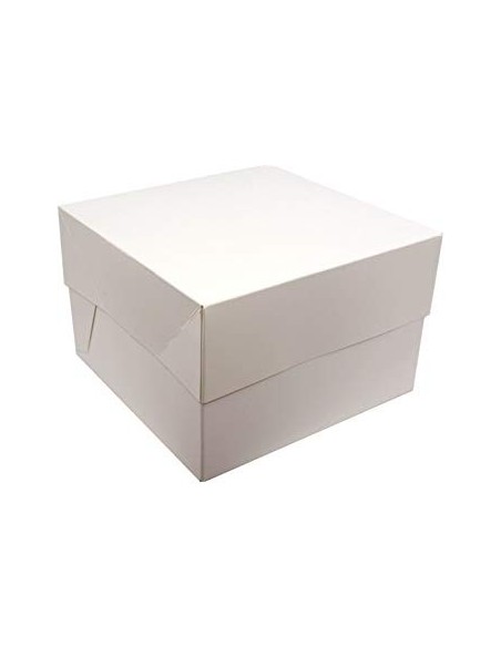 Caja Blanca para Tartas 26,5x26,5x15cm Decora