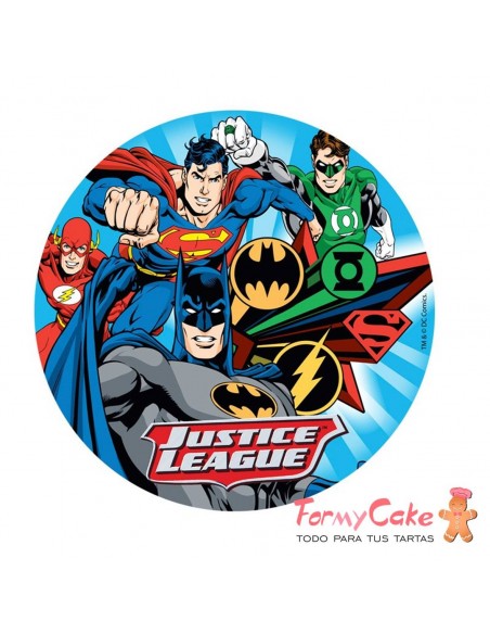 Impresión Comestible Liga De La Justicia 20cm