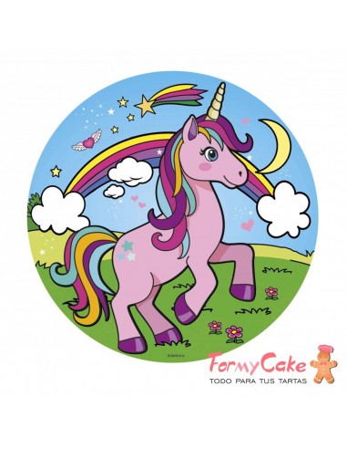 Impresión Comestible unicornio 20cm
