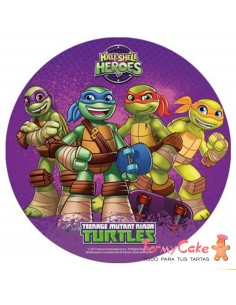 Impresión Comestible tortugas ninja 20cm