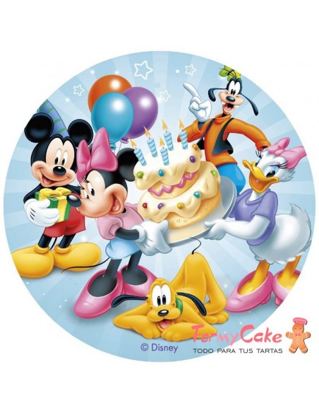 Impresión Comestible Mickey Y Sus Amigos 20cm