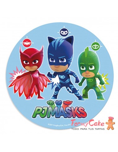 Impresión Comestible Pjmasks 20cm