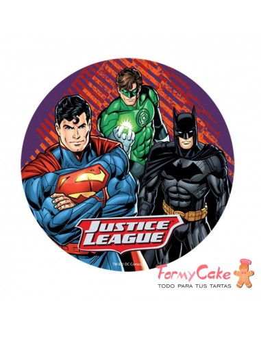 Impresión Comestible Liga De La Justicia-2, 20cm