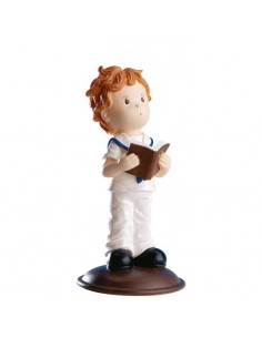 Figura para Tarta Comunión Niño Biblia