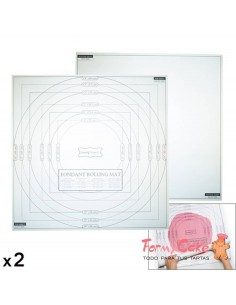 Tapete Medidor PVC Transparente 2Ud,