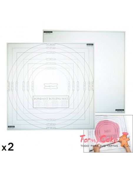 Tapete Medidor PVC Transparente 2Ud,