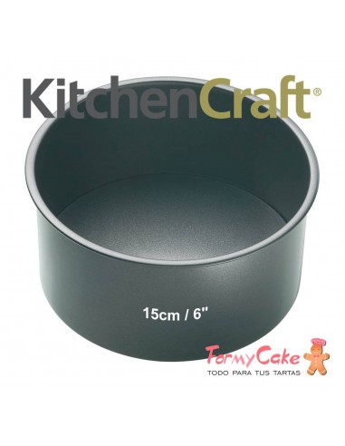 Molde con Base Extraible De Acero, Negro, 1 cm Master Class