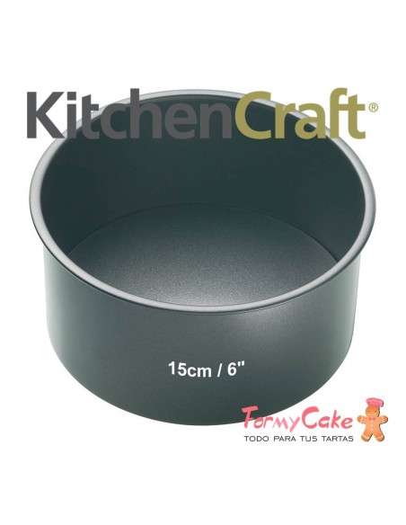 Molde con Base Extraible De Acero, Negro, 1 cm Master Class