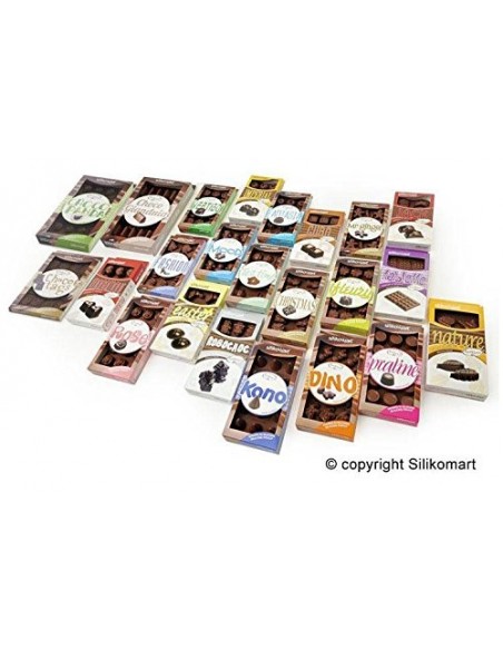 Molde Silicona 12 Dinosaurios De Chocolate Silikomart