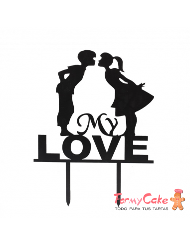 Cake Topper Acrílico "Love" Modelo 2