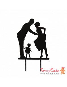 Cake Topper Acrílico Familia