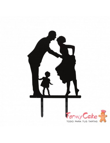 Cake Topper Acrílico Familia
