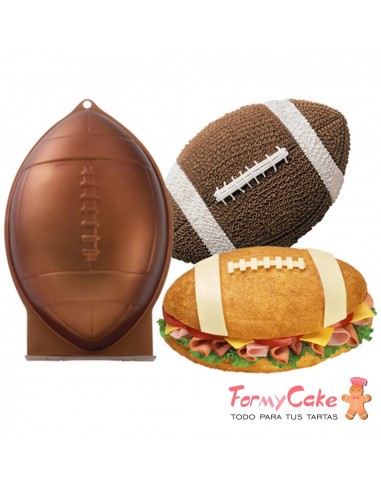 Molde Aluminio Pelota De Rugby Wilton