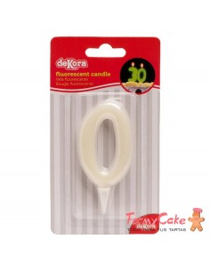 Vela Gigante 15cm Número 0 Dekora