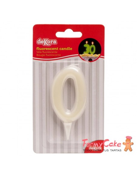 Vela Gigante 15cm Número 0 Dekora