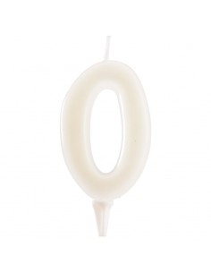 Vela Gigante 15cm Número 0 Dekora 2