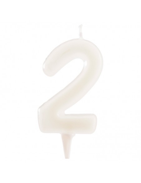 Vela Fluorescente 6,5cm Número 0 Dekora