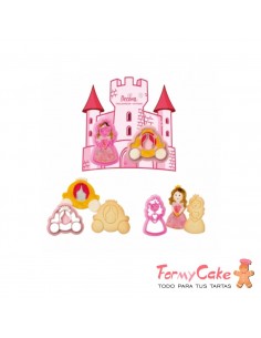 Kit 2 Cortadores Princesas Decora