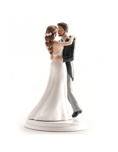 Figura para Tarta Novios Bailando Vals 20cm Dekora