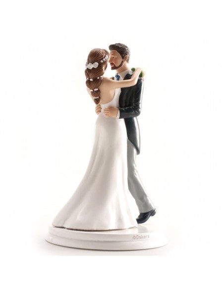 Figura para Tarta Novios Bailando Vals 20cm Dekora