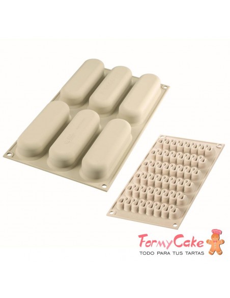 Molde Silicona  Kit Pop Éclair 6ud Silikomart