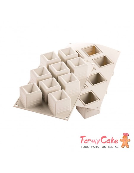 Molde Silicona  3D Mosaico Silikomart