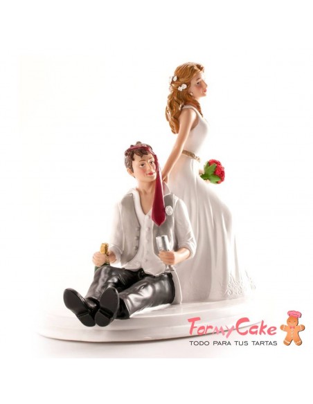 Figura Boda Novio Bebido 14cm Dekora