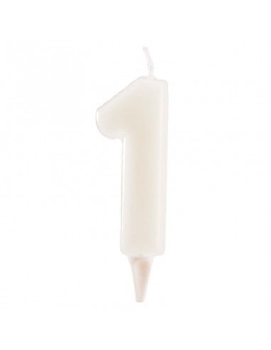 Vela Fluorescente 6cm Número 1 Dekora