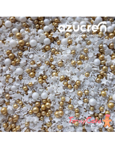 Sprinkle Blanca-Oro 90g. Azucren