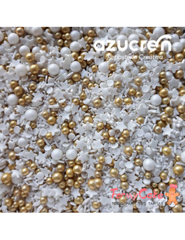 Sprinkle Blanca-Oro 90g. Azucren