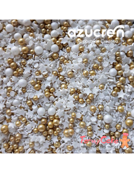 Sprinkle Blanca-Oro 90g. Azucren