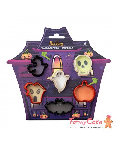 Kit Cortadores Mini Halloween 6ud. Decora