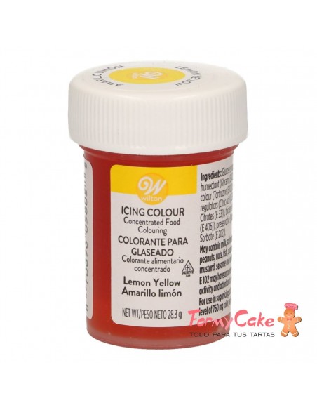 Colorante Gel Amarillo Limón Wilton 28gr