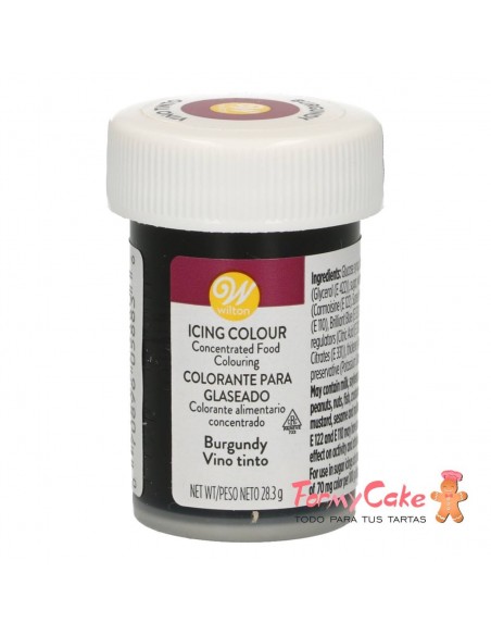 Colorante Gel vino tinto Wilton 28gr