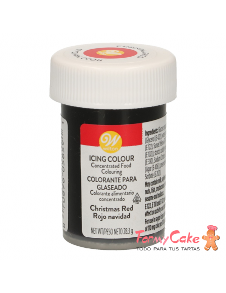 Colorante Gel Rojo Navidad Wilton 28gr