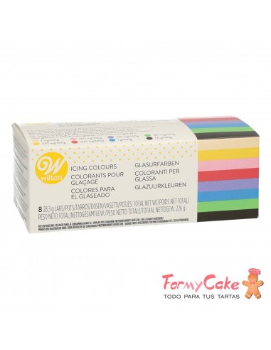Kit Colorantes Gel Wilton 8ud. 28gr