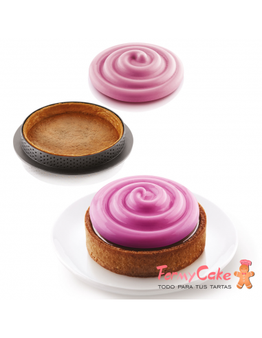 Molde Silicona  Mini Tartaletas Twist  Silikomart