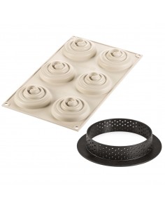 Molde Silicona  Mini Tartaletas Twist  Silikomart 2