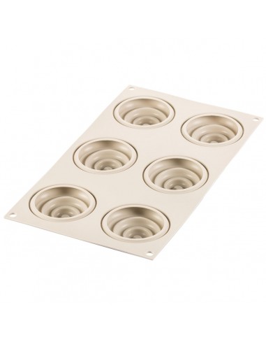 Molde Silicona  Mini Tartaletas Twist  Silikomart