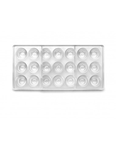 Molde de Bombones Cónico rizado de Policarbonato Ibili