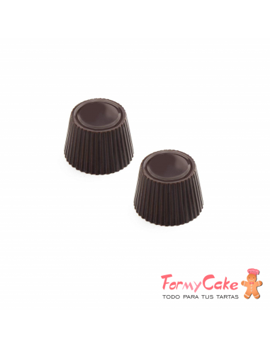 Molde de Bombones Cónico rizado de Policarbonato Ibili