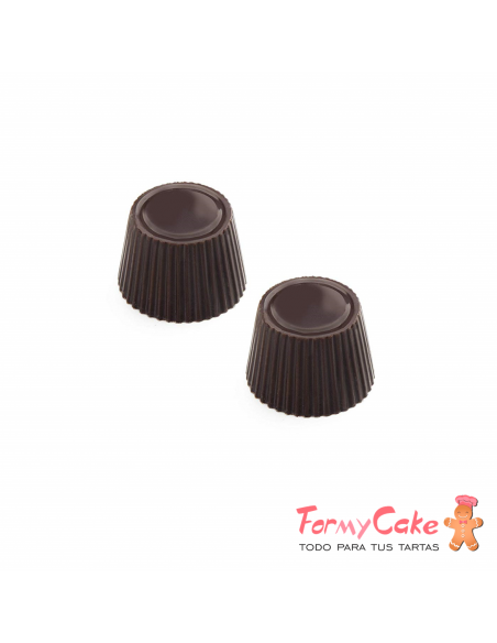 Molde de Bombones Cónico rizado de Policarbonato Ibili