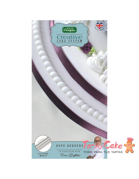 Molde Silicona Sistema Doble Cuerda Katy Sue Designs