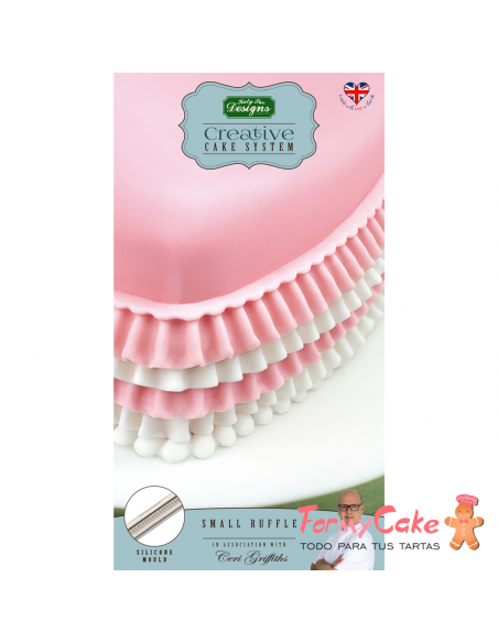 Molde Silicona Sistema Volantes Pequeños Katy Sue Designs