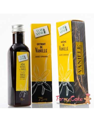 Extracto Natural De Vainilla Bourbon Con Semillas, 75ml Euro Vanille