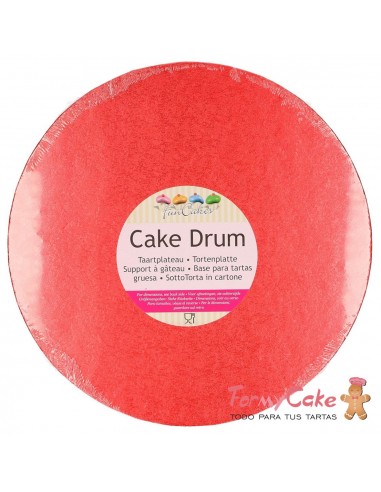 Base Redonda Gruesa para Tartas 30cm Cereza