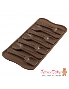 Molde Silicona Choco Spoons Silikomart